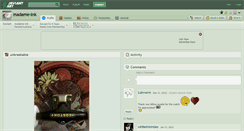 Desktop Screenshot of madame-ink.deviantart.com
