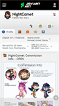 Mobile Screenshot of nightcomet.deviantart.com
