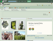 Tablet Screenshot of nice-one07.deviantart.com