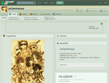 Tablet Screenshot of lecarnivorous.deviantart.com