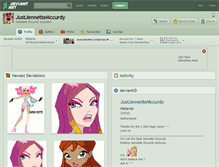 Tablet Screenshot of justjennettemccurdy.deviantart.com