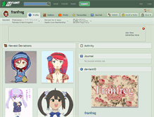 Tablet Screenshot of franfreg.deviantart.com