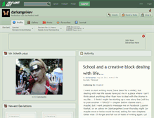 Tablet Screenshot of darkangel4ev.deviantart.com