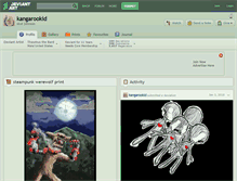 Tablet Screenshot of kangarookid.deviantart.com
