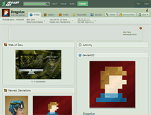 Tablet Screenshot of dragolux.deviantart.com
