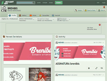Tablet Screenshot of brenibis.deviantart.com