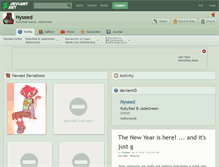 Tablet Screenshot of hyseed.deviantart.com