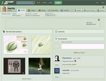 Tablet Screenshot of manlio.deviantart.com