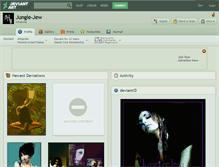 Tablet Screenshot of jungle-jew.deviantart.com