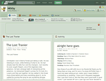 Tablet Screenshot of nkirby.deviantart.com
