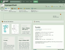 Tablet Screenshot of kujaangelofdeath.deviantart.com