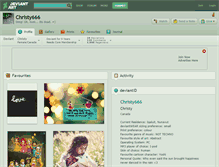 Tablet Screenshot of christy666.deviantart.com
