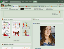 Tablet Screenshot of berrabear.deviantart.com