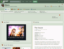 Tablet Screenshot of dnecro.deviantart.com