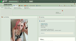 Desktop Screenshot of diebythykiss.deviantart.com
