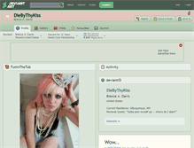 Tablet Screenshot of diebythykiss.deviantart.com