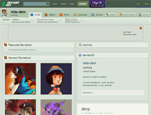 Tablet Screenshot of miss-dem.deviantart.com