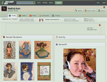 Tablet Screenshot of nadroj-kun.deviantart.com