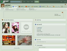 Tablet Screenshot of lepr0sy.deviantart.com