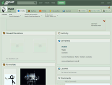 Tablet Screenshot of mate.deviantart.com