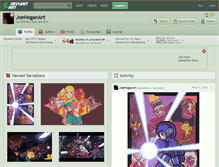 Tablet Screenshot of joehoganart.deviantart.com