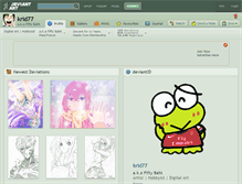 Tablet Screenshot of krid77.deviantart.com