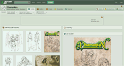 Desktop Screenshot of dhamarkan.deviantart.com