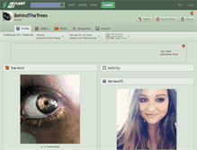 Tablet Screenshot of behindthetrees.deviantart.com