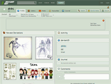 Tablet Screenshot of dvirc.deviantart.com