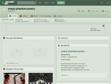 Tablet Screenshot of empty-phantom-poetry.deviantart.com