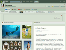 Tablet Screenshot of durnesque.deviantart.com