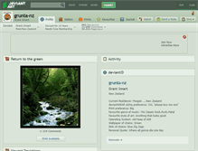 Tablet Screenshot of grunta-nz.deviantart.com
