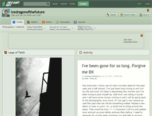 Tablet Screenshot of icedragonofthefuture.deviantart.com