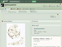 Tablet Screenshot of darkmousysminion.deviantart.com