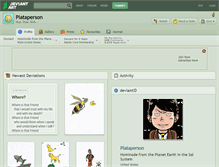 Tablet Screenshot of plataperson.deviantart.com