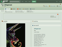 Tablet Screenshot of kittygonyao.deviantart.com
