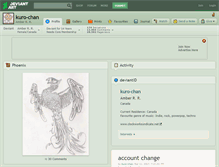 Tablet Screenshot of kuro-chan.deviantart.com