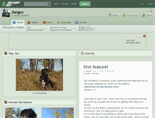 Tablet Screenshot of jiangxx.deviantart.com