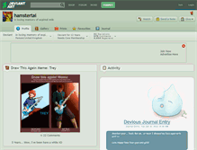 Tablet Screenshot of hamstertai.deviantart.com