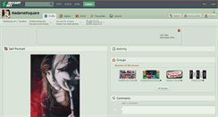 Desktop Screenshot of madameksquare.deviantart.com