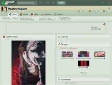Tablet Screenshot of madameksquare.deviantart.com