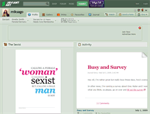 Tablet Screenshot of miksago.deviantart.com