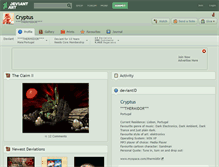 Tablet Screenshot of cryptus.deviantart.com