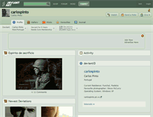 Tablet Screenshot of carlospinto.deviantart.com