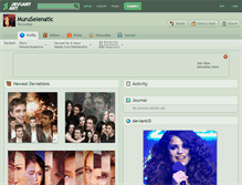 Tablet Screenshot of muruselenatic.deviantart.com
