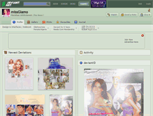 Tablet Screenshot of missglamo.deviantart.com