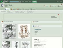 Tablet Screenshot of izumi-hime.deviantart.com