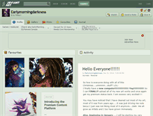 Tablet Screenshot of earlymorningdarkness.deviantart.com