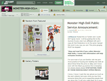 Tablet Screenshot of monster-high-ocs.deviantart.com