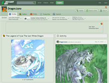 Tablet Screenshot of dragonjuno.deviantart.com